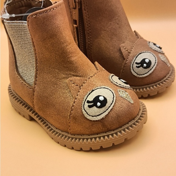 Wonder Nation Tan Owl Kids Boots - Picture 5 of 8